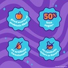 image:imageJOYRIDE Sour Fruit Variety Pack  Low Sugar Healthy Candy 6Pack BundleSour Worms 6 Pack