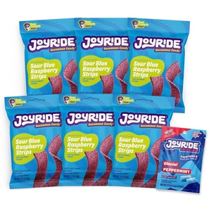 image:imageJOYRIDE Sour Strips Variety Pack  Sour Belt Candy 6Pack BundleSour Blue Raspberry