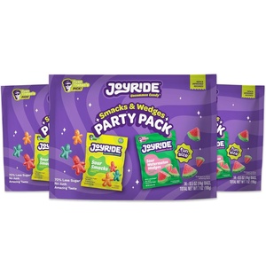 image:imageJOYRIDE Super Novas Party Pack  Healthy Candy 3Pack VarietySour Smacks  Sour Watermelon Wedges